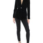 LAUREN Ralph Lauren Belted Velvet Blazer Black