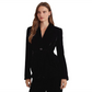 LAUREN Ralph Lauren Belted Velvet Blazer Black