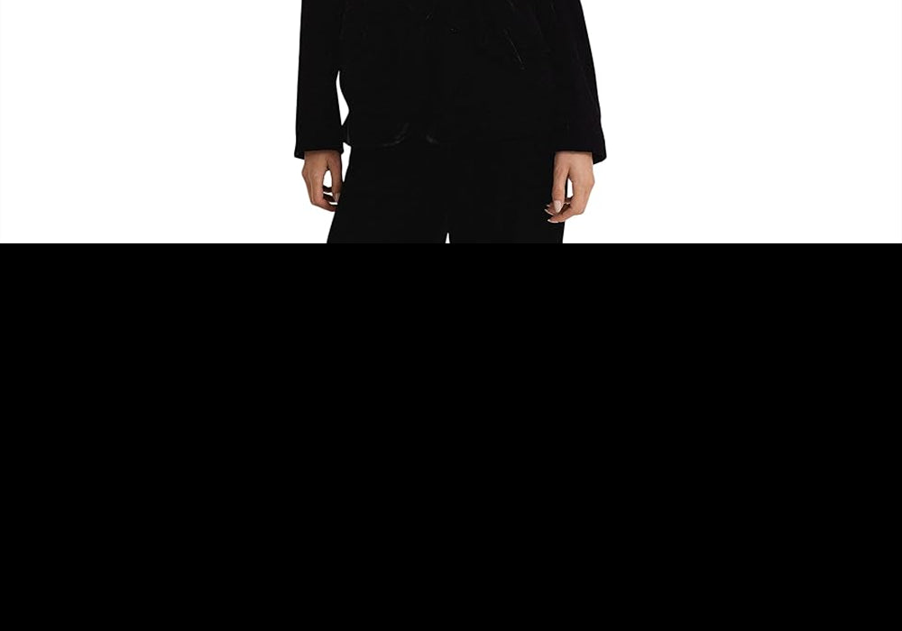 LAUREN Ralph Lauren Belted Velvet Blazer Black