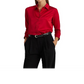 LAUREN Ralph Lauren Satin Charmeuse Shirt Red Size XS