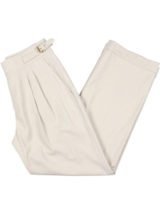 LAUREN Ralph Lauren Pleated Wool-Blend Twill Straight Pants Taupe