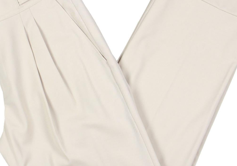 LAUREN Ralph Lauren Pleated Wool-Blend Twill Straight Pants Taupe