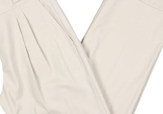 LAUREN Ralph Lauren Pleated Wool-Blend Twill Straight Pants Taupe