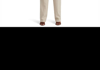 LAUREN Ralph Lauren Pleated Wool-Blend Twill Straight Pants Taupe