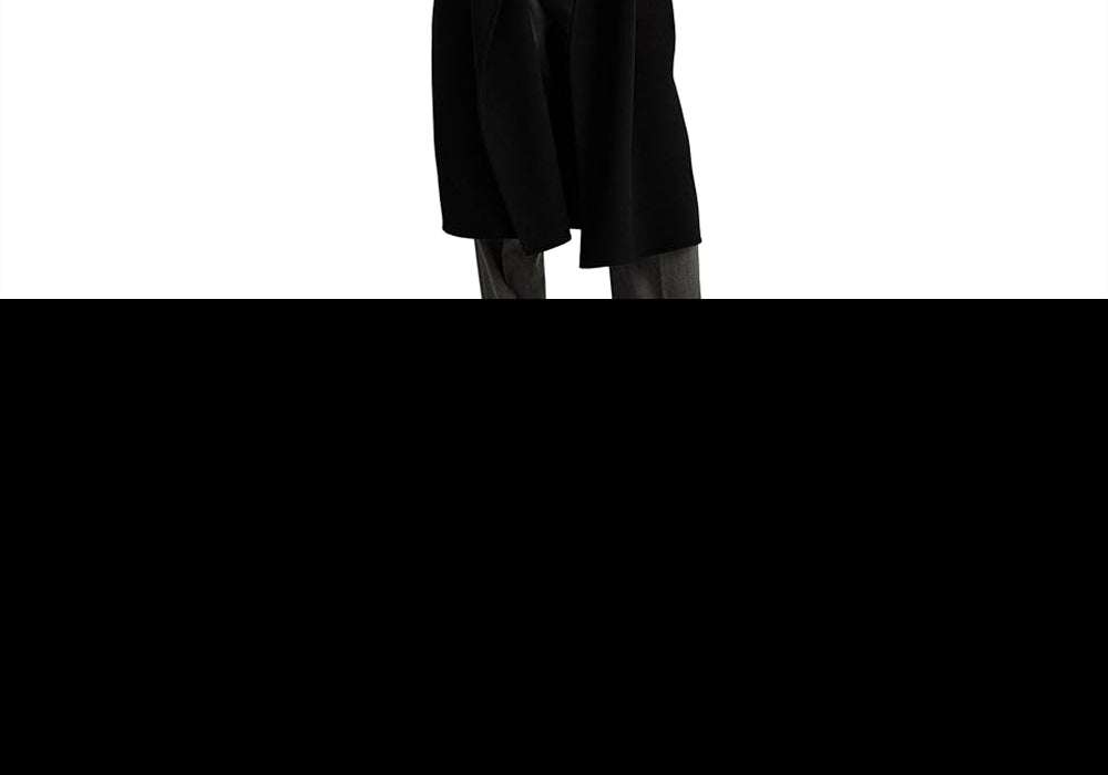 LAUREN Ralph Lauren Belted Wool-Blend Wrap Coat Black Size 12