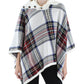 Lauren Ralph Lauren Women's Checked Plaid Wool-Blend Poncho Sweater Multi