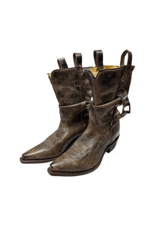 Double-H Boots - Women’s Leather Mid Calf Cowboy Boots