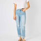 Judy Blue - Mid Rise Americana Flag Cuff Boyfriend Jean
