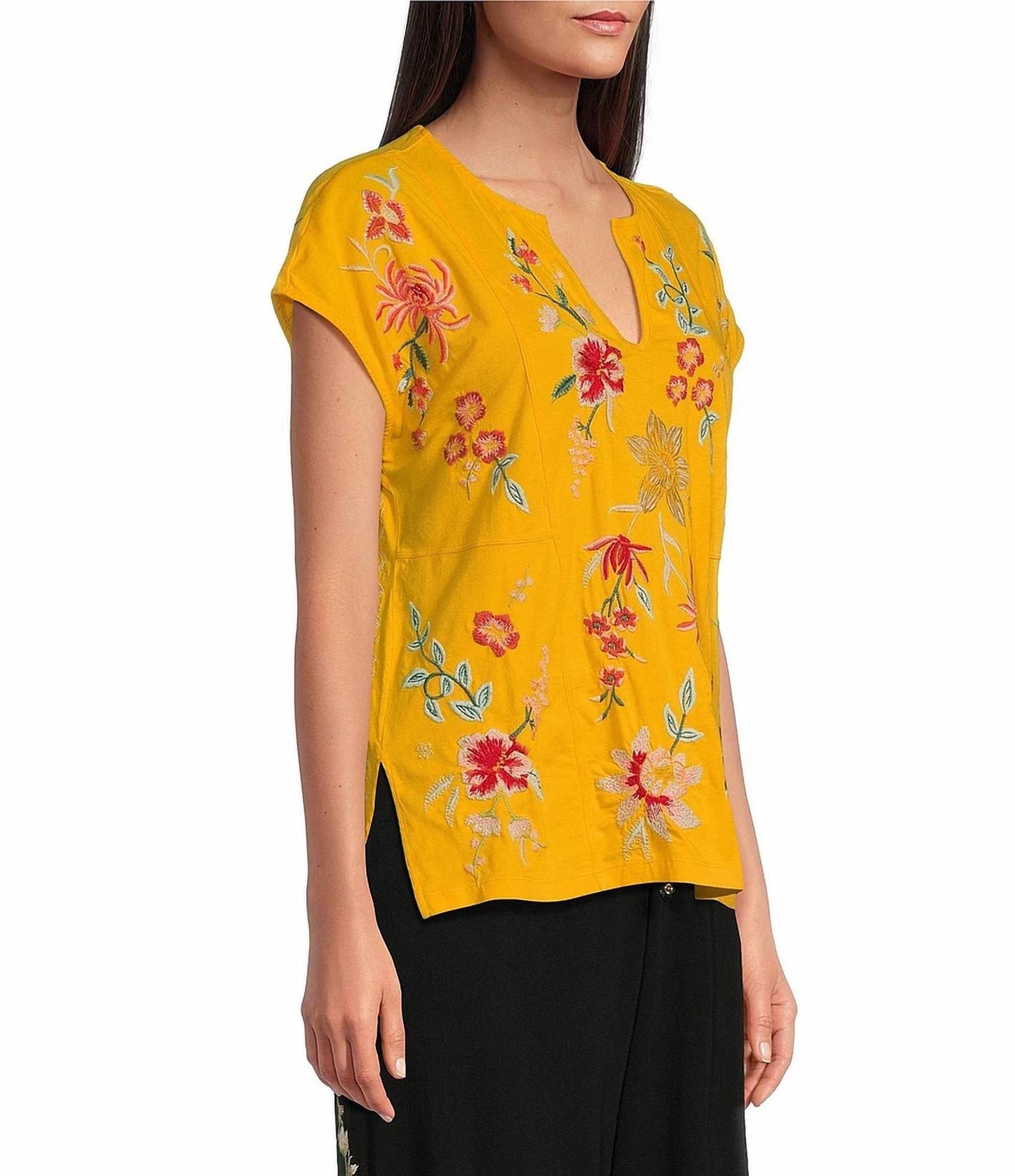 Johnny Was - Andrean Paneled Knit Tee