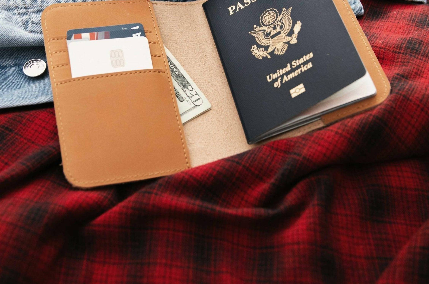 Old South Apparel - Men's Leather Passport Wallet