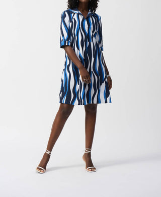 Joseph Ribkoff - Stretch Poplin Trapeze Dress