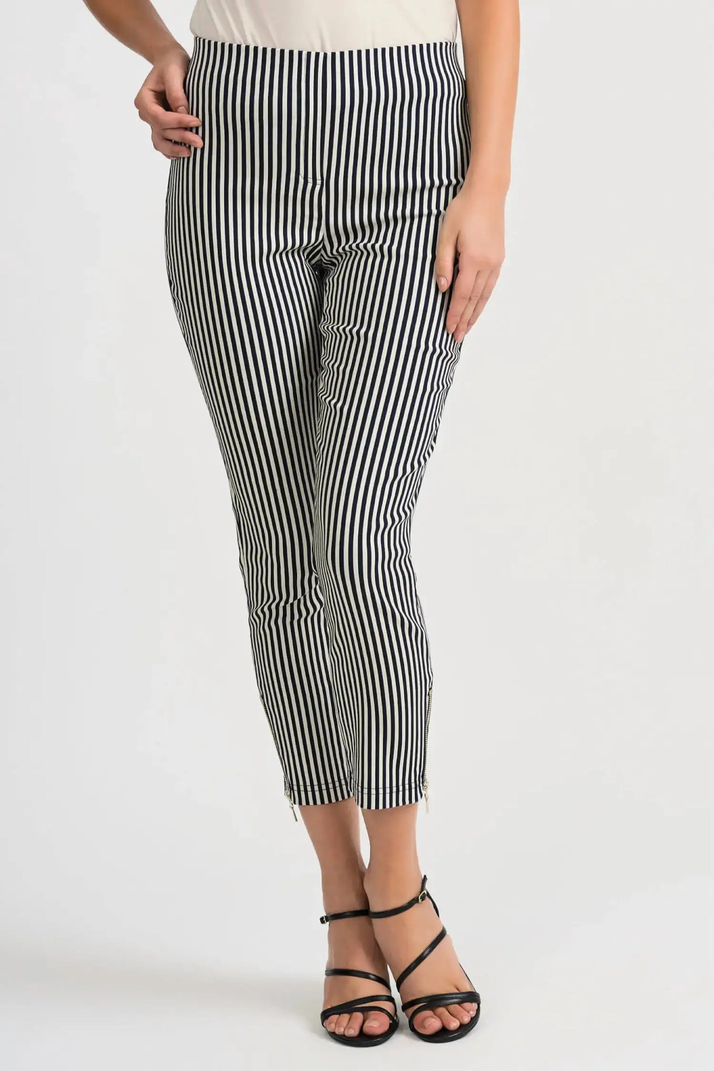 Joseph Ribkoff - CROPPED STRIPE PANT