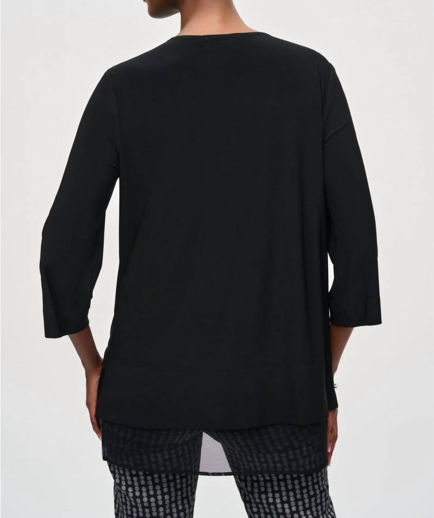 Joseph Ribkoff - Studded Cutout Neck Tunic