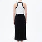 Blu Pepper - Contrast Trim Racerback Knit Tank Top