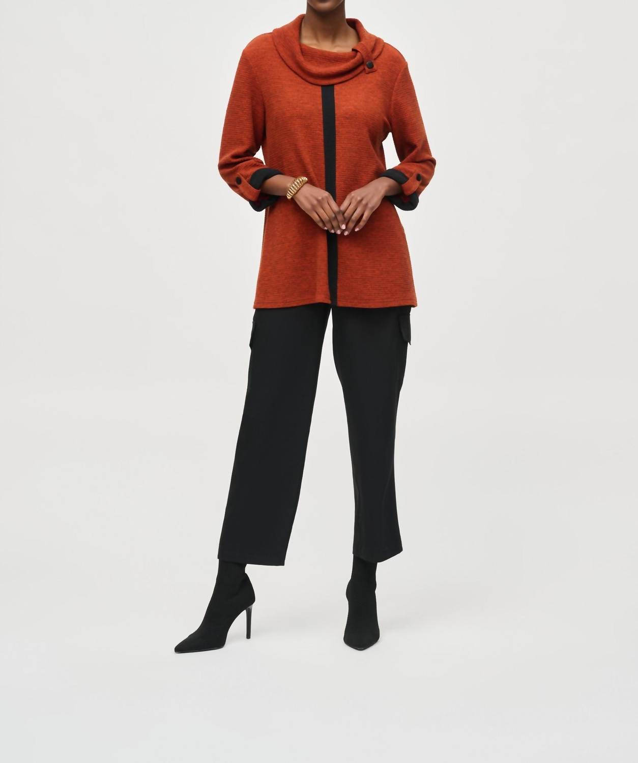 Joseph Ribkoff - Cowl Neck Sweater Knit Tunic