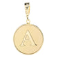 Toscana Italiana 18K Gold Plated Choice of Initial Enhancer Pendant