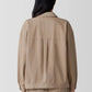 Eileen Fisher - Garment-dyed Utility Cotton Collar Jacket
