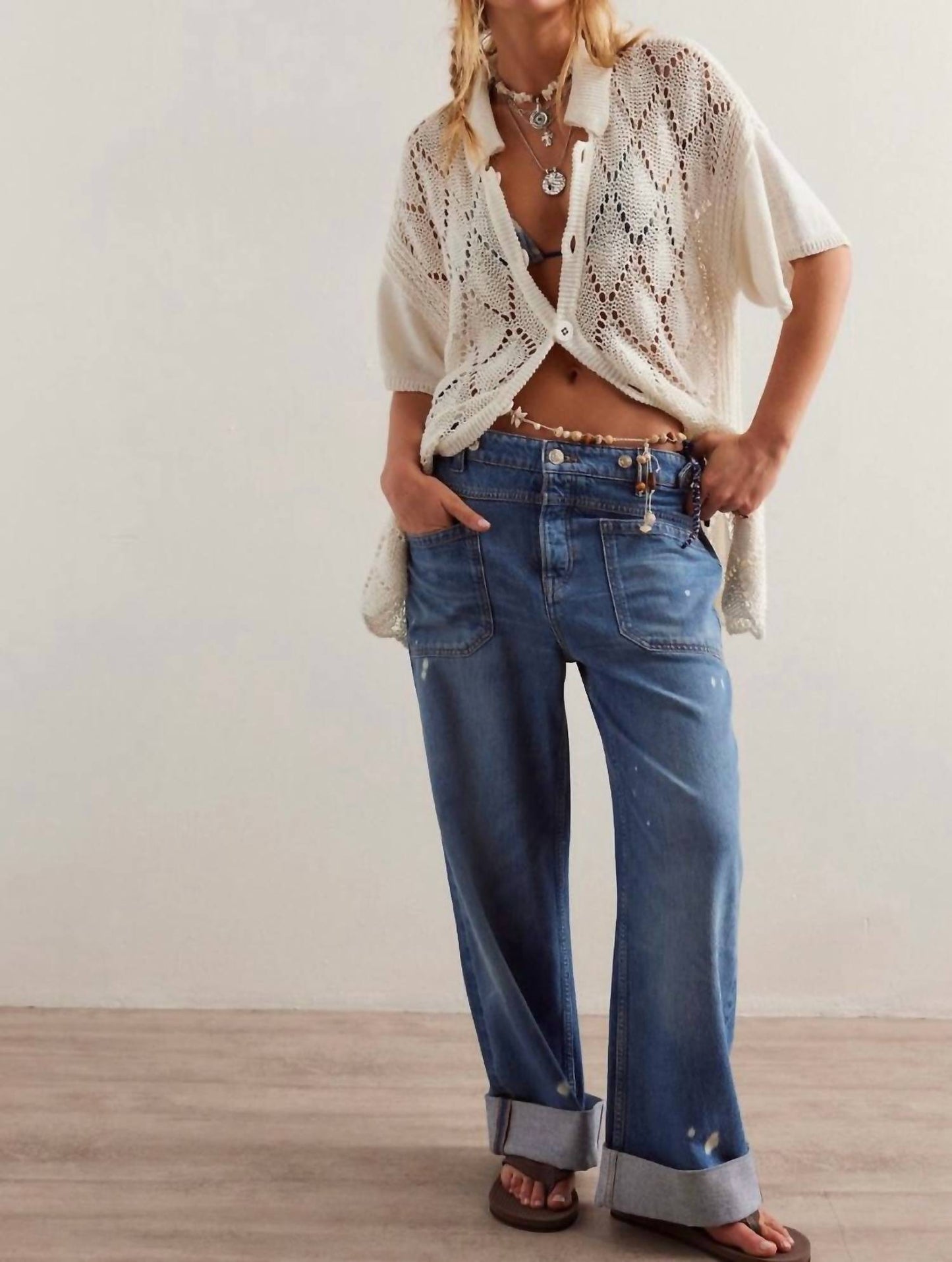 Free People - Palmer Cuffed Jeans