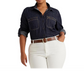 LAUREN Ralph Lauren Plus-Size Denim Shirt Blue Size 2X
