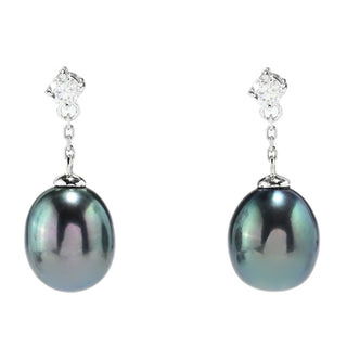 Imperial Pearl 14K Gold Cultured Pearl & 0.20ctw Diamond Earrings