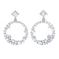 Brilliante 3.13 DEW Scattered Simulated Diamond Open Drop Earrings