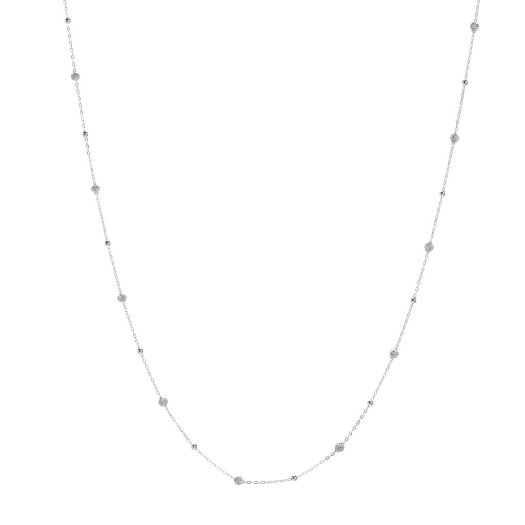 Stefano Oro 14K Gold "Spritz" & Bead Station Choice of Length Necklace