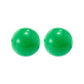Imperial Pearl Sterling Silver 12mm Dyed Green Jade Stud Earrings