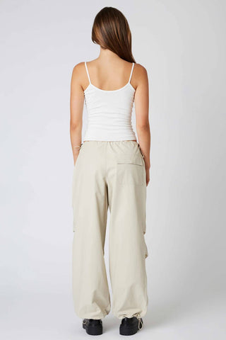 Cotton Candy - Drawstring Detail Parachute Pant