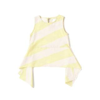 Omamimini - Girls' Sleeveless Peplum Top with Side Tails