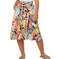 Leota Women's Mindy Skirt in Paradise Pop Black Multi Large Lord & Taylor Multi Size L