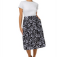 Leota Women's Mindy Midi Skirt Black Size Medium