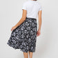 Leota Women's Mindy Midi Skirt Black Size Medium