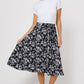 Leota Women's Mindy Midi Skirt Black Size Medium