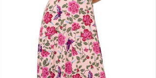 Leota Women's Amiya Floral Midi Dress Pink Size Medium