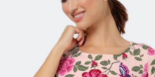 Leota Women's Flutter Pearl Blush Lord & Taylor Giselle Dress Pink Size M