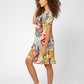 Leota Women's Maci Short Sleeve Jersey Dress Yellow Size X-Large