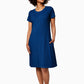 Leota Women's Maci In Rib Knit Dress Blue Size Small