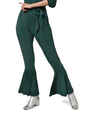 Leota Women's Gabby Geo Print Jumpsuit Green Size X-Large