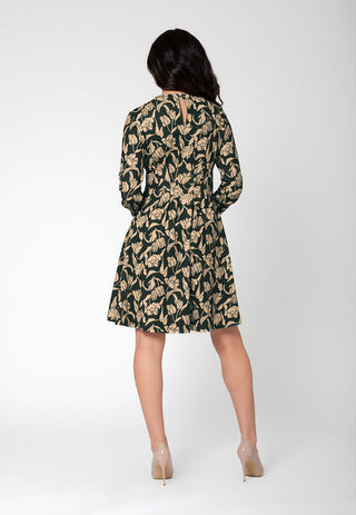 Leota Women's Lara Fit And Flare Dress Blue Size Medium