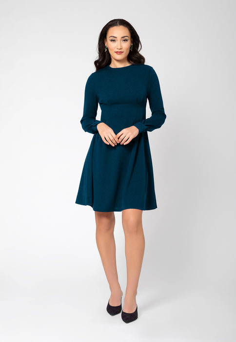 Leota Women's Lara Fit And Flare Dress Green Size Large