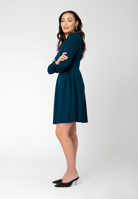 Leota Women's Lara Fit And Flare Dress Green Size Medium