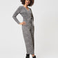 Leota Women's Kayla Cheetah Print Jumpsuit Gray Size XX-Large
