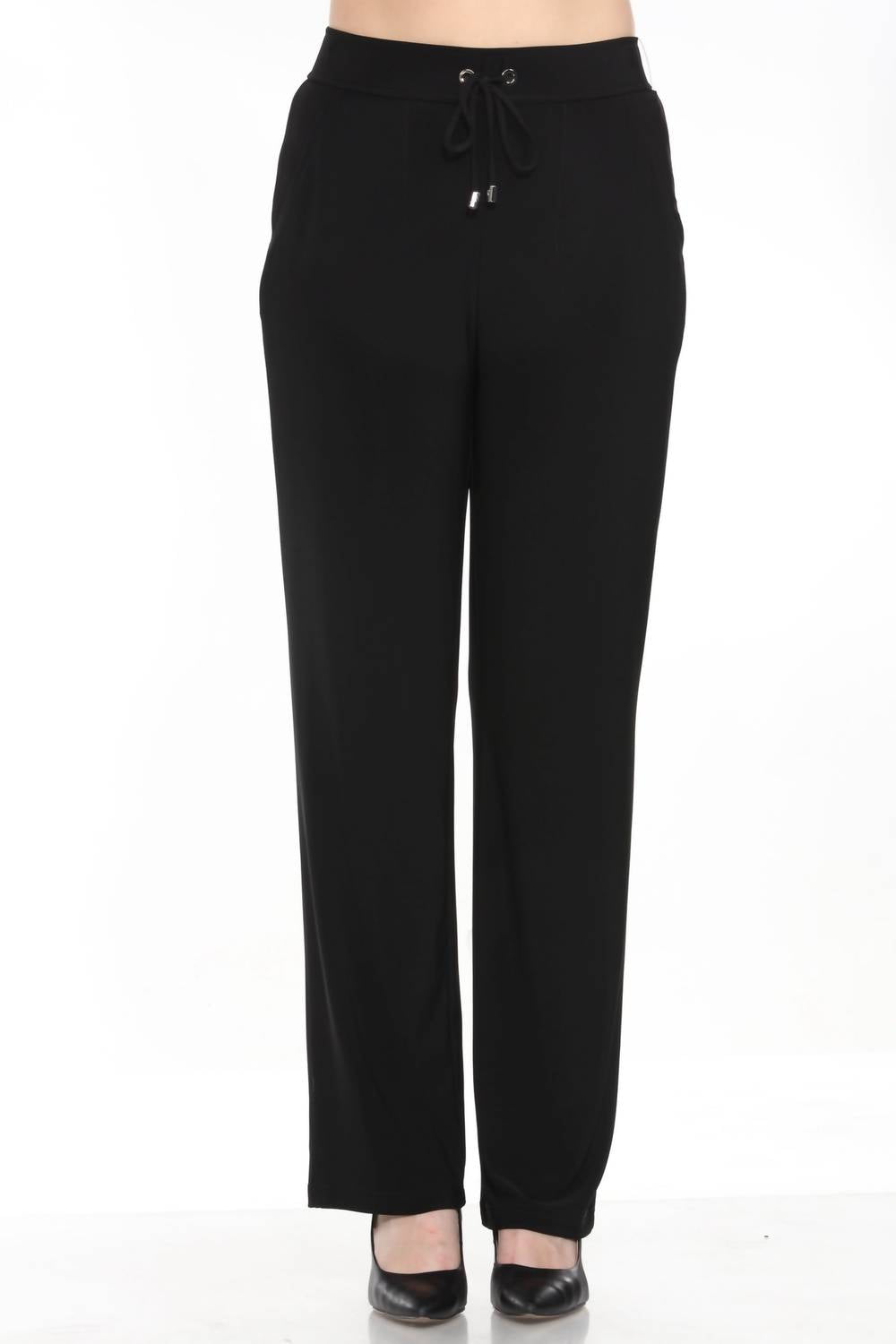 Joseph Ribkoff - Drawstring High Rise Relaxed Straight Pant