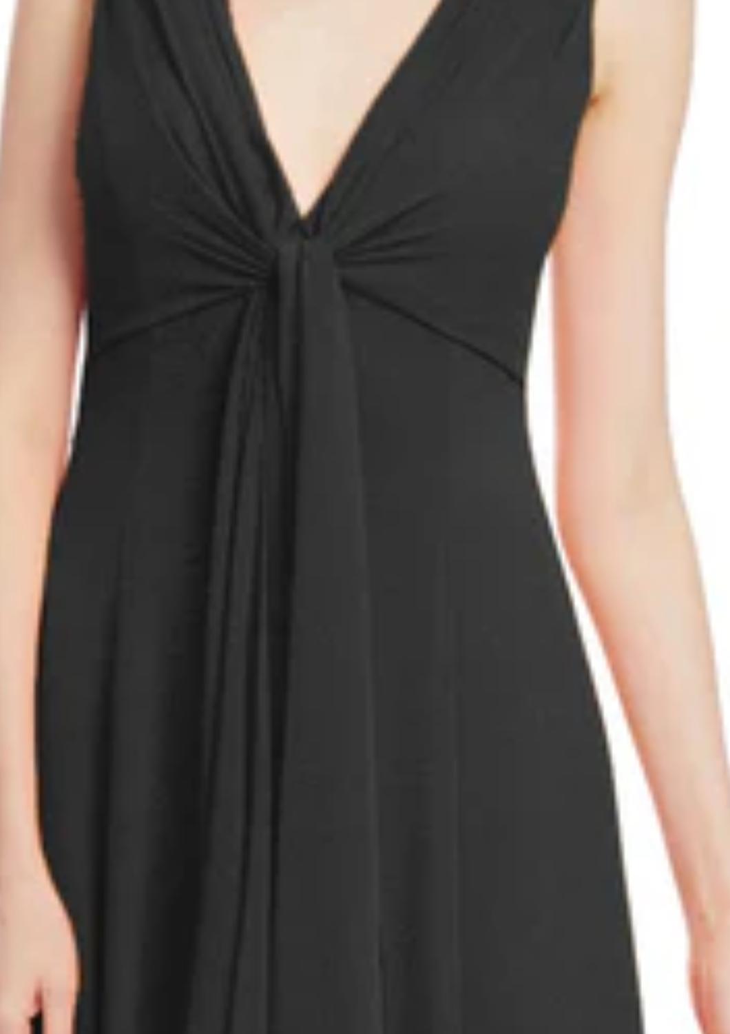 Badgley Mischka - Front Knot High-low Maxi Georgette Gown