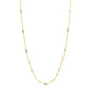 18K Gold Plated Tanzanite Station Choice of Length Necklace