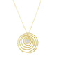 Sonia Bitton Galerie de Bijoux 14K Gold 0.06ctw Diamond Multi Row Circle Pendant