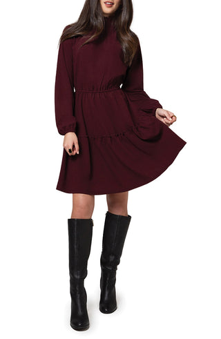 Leota Women's Olive Long Sleeve Dress Red Size XX-Large