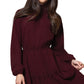 Leota Women's Olive Long Sleeve Dress Red Size XX-Large