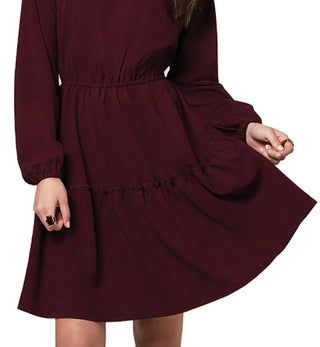 Leota Women's Olive Long Sleeve Dress Red Size XX-Large