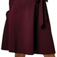 Leota Women's Perfect Wrap MIDI Dress Red Size Small
